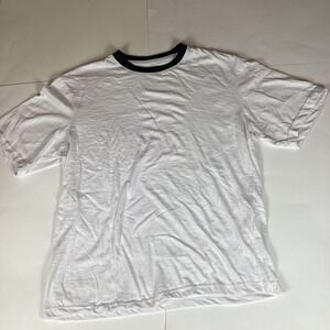North Hudson Mens T Shirt Short Sleeve Stretch Top Size Large Crew Neck Solid